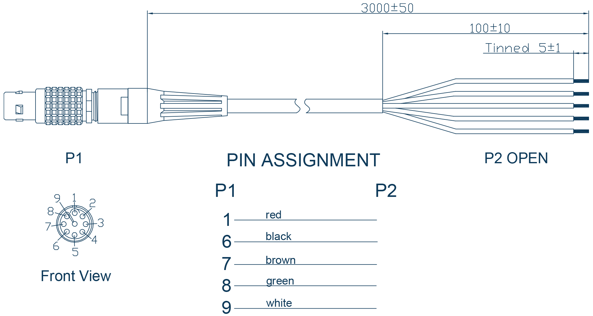 Anschlusskabel für PCAN-GPS Pro FD - Diagramm
